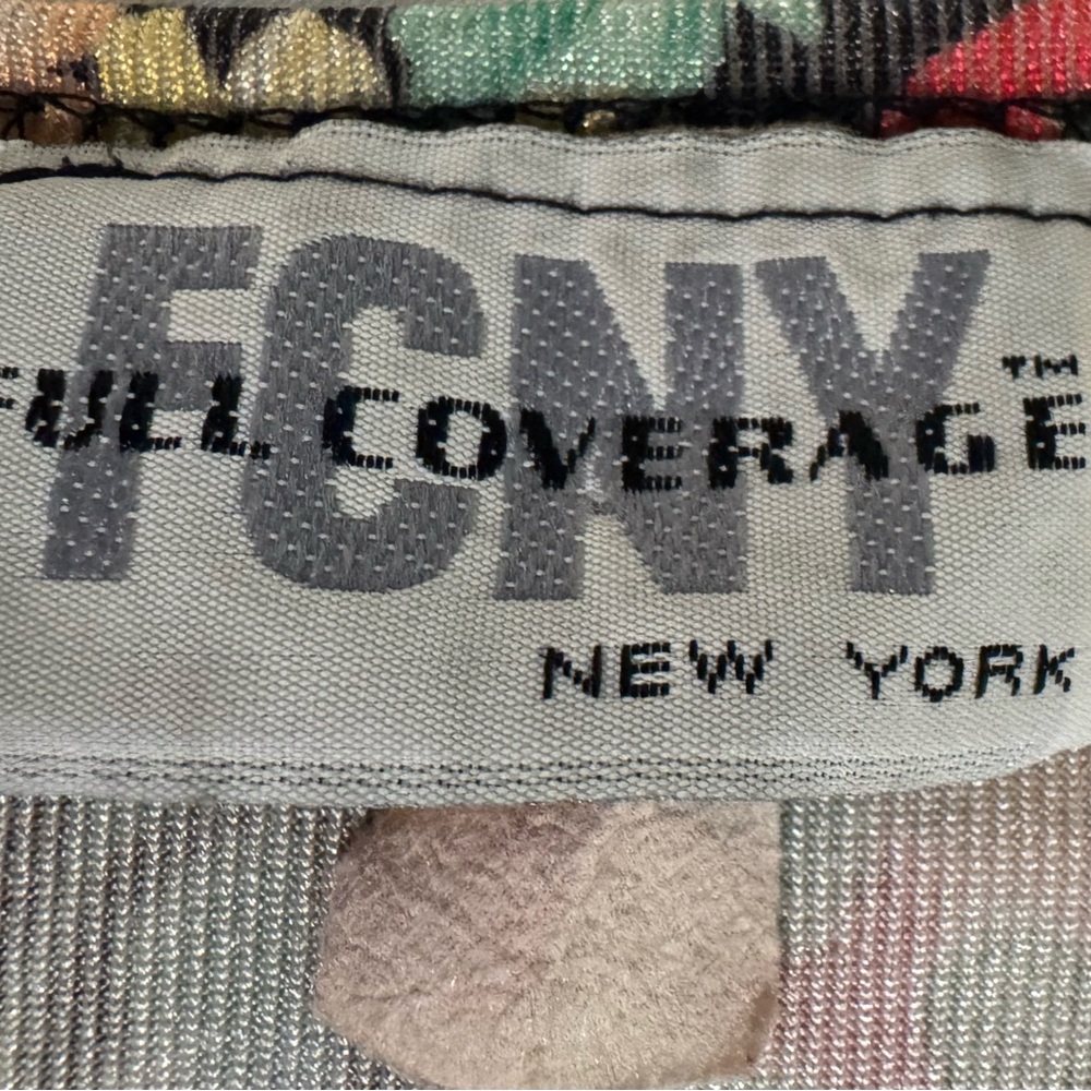 Vintage Y2K FCNY New York Women S Shirt Flower Yellow 90s Silky Whimsy Fairy EUC - Picture 9 of 14